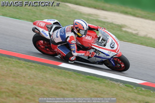 2010-06-26 Misano 1469 Rio - Superbike - Qualifyng Practice - Shane Byrne - Ducati 1098R